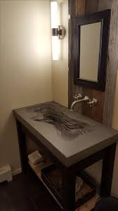 custom made concrete 'topographic' sink