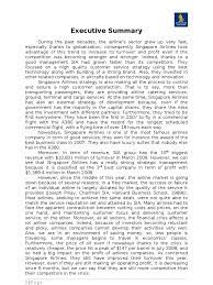 Una sorta di sommario dei punti focali per permettere a chi lo legge di avere immediatamente un'idea del contenuto e procedere con facilità ad una lettura dinamica e trasversale. Executive Summary Airlines Aviation