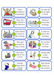 Domino Daily Routine Kids Daily Routine Kids Kids English Esl Lessons
