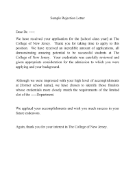 Maybe you would like to learn more about one of these? 34 College Rejection Letter Samples Examples á… Templatelab