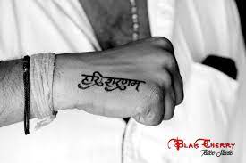 Blackink blackletter font stunning blackletter fonts. Marathi Calligraphy Tattoo Calligraphy Tattoo Hand Tattoos For Guys Wrist Tattoos For Guys