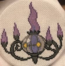 Pokemon night pattern grid size: Gotta Stitch Em All