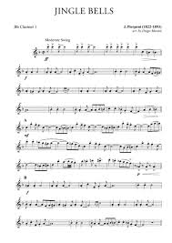 Jingle Bells For Clarinet Quartet Music Sheet Download Topmusicsheet Com