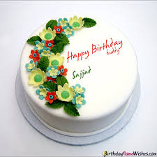 Wishes Friend Happy Birthday Cake With Name Edit Sajjad Birthday Cake Sajjad Birthday Cake Birthday Cake Sajjad In 2020 Birthday Wishes Cake Happy Birthday Wishes Cake Happy Birthday Cakes
