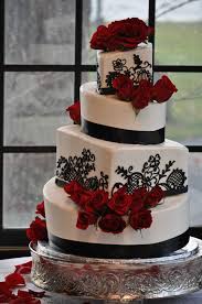 Pin By Lakes Cakes On Lakes Cakes Wedding Cakes Red Rose Wedding Cake Wedding Cake Roses Red Rose Wedding