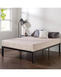 Full platform metal bed frame with headboard and footboard,vintage victorian style mattress foundation, no box spring required, under bed storage, black. Shop For Zinus Luis Quick Lock 14 In Metal Platform Bed Frame Full Black