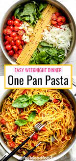 One Pan Pasta Recipe Tasty Vegetarian Recipes Vegetarian Recipes Dinner Recipes