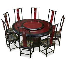 An ideal set for smaller dining areas, the east west furniture eden 3 piece keyhole dining table set features a compact round table and two chairs. Black Trim Dark Cherry Ming Round Dining Set