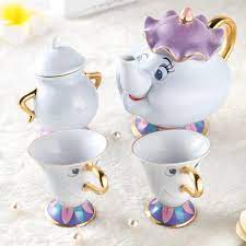 Beauty And The Beast Tea Set Tea Cups Tea Set Tea Pot Set