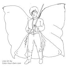 Royal couples from sleeping beauty, cinderella, shrek and many more. Fairy Prince Coloring Page