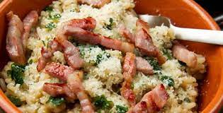 400 grammi di riso per risotti, a chicchi grossi. Ricetta Risotto Pancetta E Funghi Cucinarefunghi Com