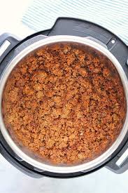 Close your lid and steam valve and set to high pressure for 5 minutes. Instant Pot Ground Beef Tacos From Frozen Crunchy Creamy Sweet