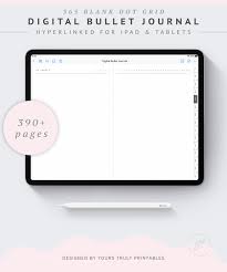 Digital Bullet Journal Template Dated Hyperlinks Blank Dot Etsy In 2020 Journal Template Dot Grid Journal Dot Grid Planner