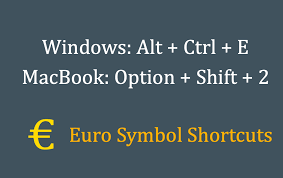 Check spelling or type a new query. Keyboard Shortcuts For Euro Symbol In Windows And Mac Webnots