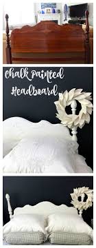 Here are easy steps to create a painted headboard with perfect paint lines. Chalk Painted Headboard Cottage Style 2 Bees In A Pod