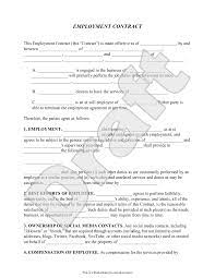 This is the employment contract template download page. Free Employment Contract Free To Print Save Download