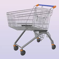 3d Shopping Cart Trolley Shopping Cart Shopping Cart