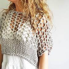 Knotty and knitted are semantically related. Knitting Pattern For The Knotty Crop Top Festival Crop Knit Etsy