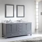 Meja Rias Kamar Mandi Gaya Amerika, Satu Buah Vanity Top Grade dengan  Wastafel Seni