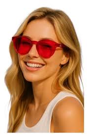 Gafas De Sol Protección Uv400 Calidad Premium Rosas + Funda Candy Cherry  Fucsia Fucsia Fucsia Fucsia