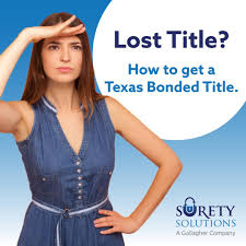 Surety Solutions A Gallagher Company Lost Your Texas Title Get A Texas Bonded Title Facebook