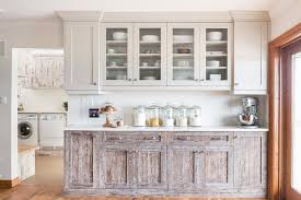 Grays can soften the contrast between black and white. Knotty Brown Ash Wood Cabinets Transitional Kitchen