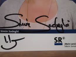 Unter anderem zu sehen in der. Original Autogramm Simin Sadeghi Sr Mein Land Mein Simin Sadeghi Buch Gebraucht Kaufen A02o4zmr01zzb