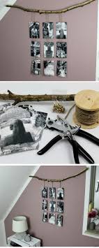 Diy Origineller Bilderrahmen Einfach Selber Machen Fotos An Einem Ast Bilderrahmen Basteln Bilderrahmen Selber Machen Diy Bilderrahmen Basteln