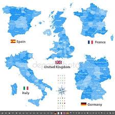 Todos os itinerários, tarifas e promoções, escalas, comentários de clientes. Mapas Do Reino Unido Italia Alemanha Franca E Espanha Com Divisoes Administrativas De Vetor Todas As Camadas Destacaveis E Eti United Kingdom Spain Germany