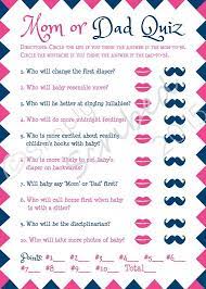 Printable Baby Shower Game Mom Or Dad Trivia By Simplyscribed Printable Baby Shower Games Baby Shower Printables Baby Boy Shower