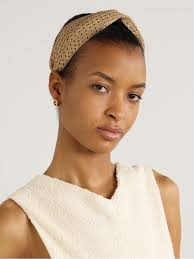 Rosanna metallic woven headband