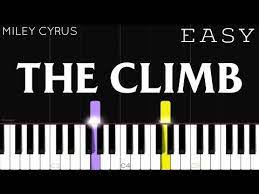 Miley Cyrus The Climb Easy Piano Tutorial Youtube Easy Piano Piano Tutorial Piano