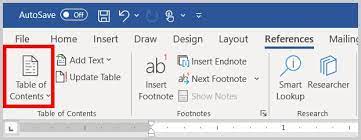 How To Create And Update A Table Of Contents In Microsoft Word