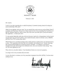 Please return the signed form by the end of the month or you will be responsible for another month's dues. Donald Trump Resigns From Screen Actors Guild After Union Threatens To Expel Him Abc News