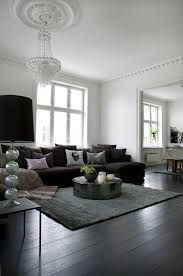 Black Interiors Black And White Living Room Home House Interior