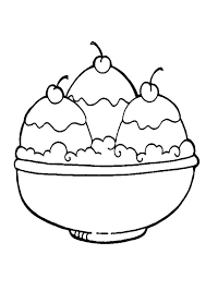 What could be better for a summer kids craft project and of course you may have to buy them all ice cream afterward. Ice Cream In A Bowl Coloring Page Coloring Sky