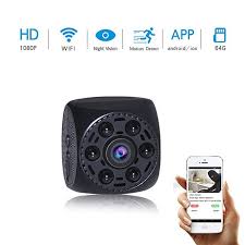 Mini Hidden Spy Camera Ruidla Wireless Wifi Camera 1080p Hd With Night Vision Motion Detection Nanny Cam Home Office Securi Wifi Camera Spy Camera Mini Camera