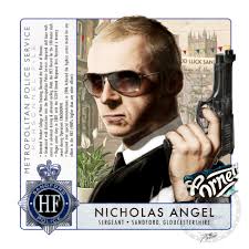Sergeant Nicholas Angel" Portrait Art Mini-Print • Run of 150