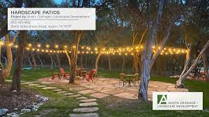 This doesn't require any new furniture purchases; Hardscape Patios Backyard Sitting Area Austin Drainage Landscape Development