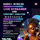 Content Creators and Live Streamer Workshop event image