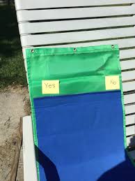 blue and green pocket chart velcro