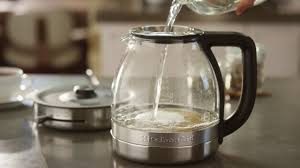 Then scrub out the inside of your kettle using your bottle brush. How To Clean The Kitchenaid Glass Tea Kettle Youtube
