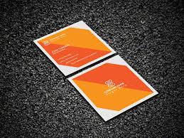 Personalize and print professional business cards right from your desktop. Square Business Card Design With Mock Up Free Download On Behance