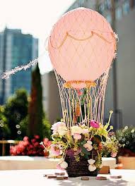 Grosgrain Hot Air Balloon Wedding Centerpieces Hot Air Balloon Wedding Centerpiece Hot Air Balloon Centerpieces Balloon Centerpieces