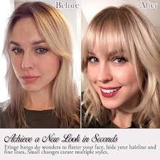 RUWISS Frangia Clip Capelli Veri Naturale