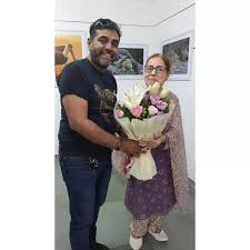 What starts well ends well. The most important moment for me at the  Wildlife Exhibition was when my dearest parents and my beloved wife visited  the show, saw my work along with