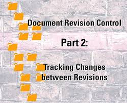 Document Revision Control Part 2 Tracking Changes Between Revisions Documents Revision Control