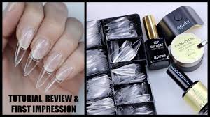 Apres Gel X Nail Extension System Tutorial Review First Impression Youtube Nail Extensions Gel Nail Extensions Acrylic Nails At Home