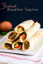 Baked Breakfast Taquitos Healthy Delicious