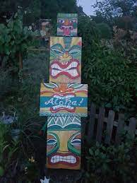 Totem poles are huge wooden columns which were made by native americans along the pacific coast of north america. Hawaii Themed Party Luau Birthday Party Aloha Party